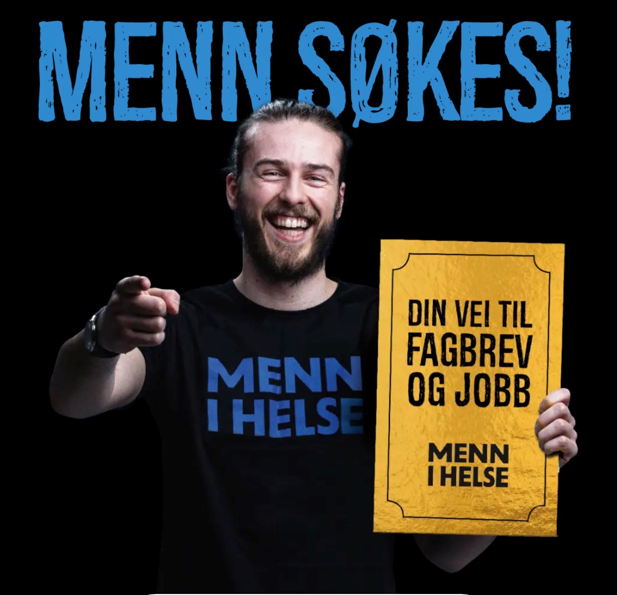 Tre menn i uniform fra helsevesenet